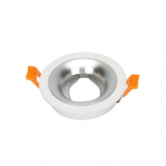 Empotrable ANOU redondo blanco/cromo de aluminio – Fabrilamp 14448RE46, iluminación interior, luz directa, diseño doméstico, empotrable