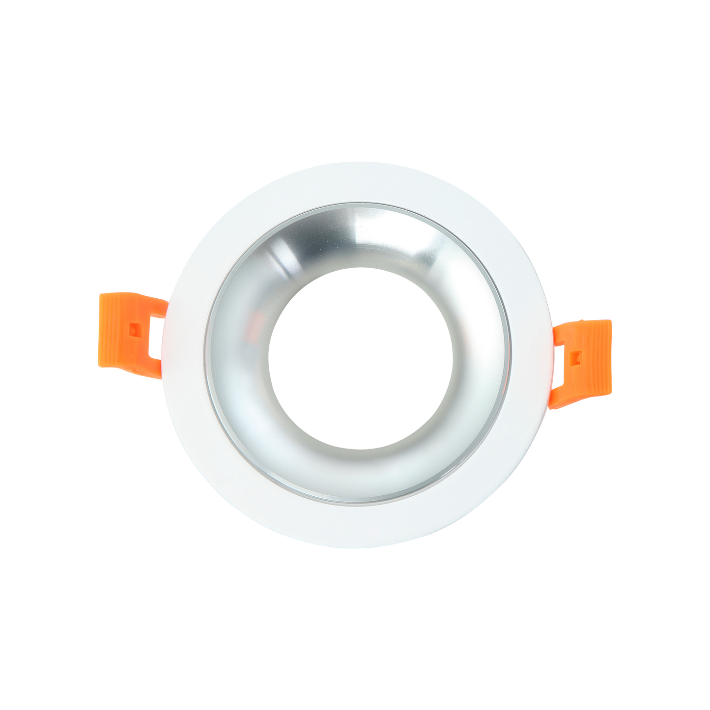 Empotrable redondo ANOU Blanco/Cromo de Fabrilamp (14448RE46) – luminaria de aluminio para interior, luz directa, uso doméstico.