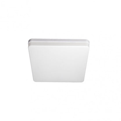 Plafón LED Futuro 24W Blanco Cuadrado de Fabrilamp, iluminación interior moderna en blanco, ideal para baño o cocina – LED 24W.
