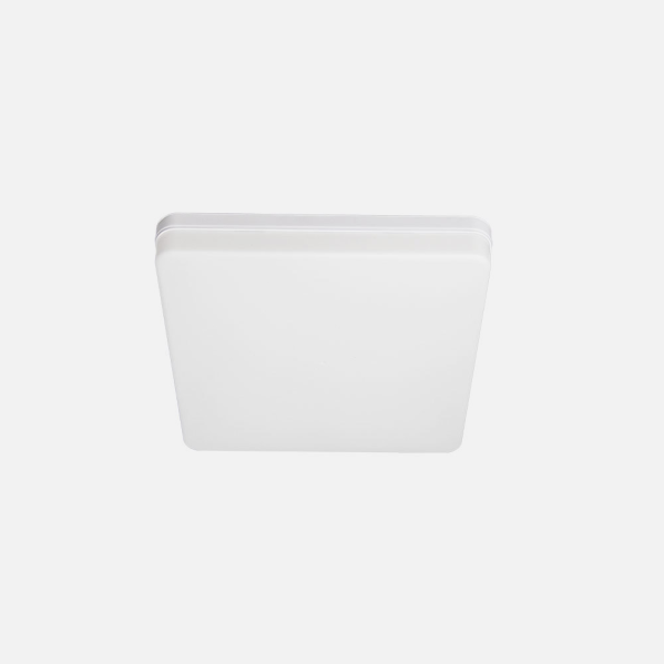 Plafón LED Futuro 24W Blanco Cuadrado – Fabrilamp, iluminación interior moderna para baño o cocina (modelo 145882401)