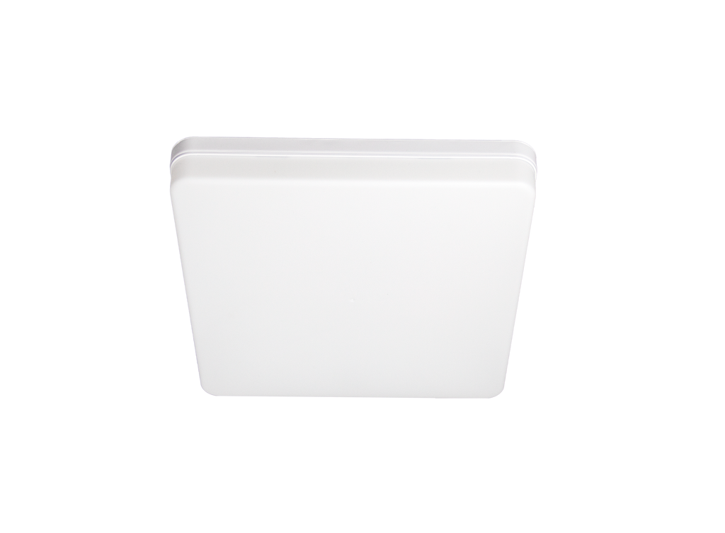 Plafón LED Futuro 24W blanco, cuadrado, de Fabrilamp (modelo 145882401); iluminación interior moderna para baño y cocina.