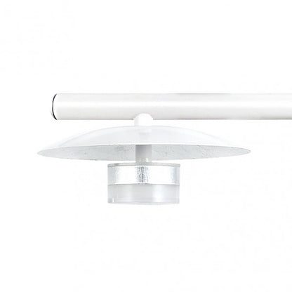 Lámpara de mesa Ciudad del Cabo 5L en blanco y plata de Abrila, diseño moderno de metal con iluminación LED para decoración interior doméstica, modelo 153655074.