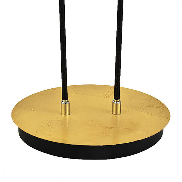 Lámpara sobremesa Ciudad del Cabo 2L en negro y oro de Abrila, diseño moderno industrial con focos orientables LED, iluminación doméstica de metal para decoración interior, modelo 153672016