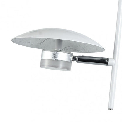 Lámpara colgante Ciudad del Cabo de Abrila en blanco y plata, diseño industrial moderno con 3 luces LED integradas para decoración interior doméstica, referencia 153693074.