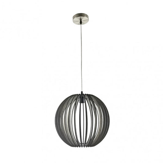 Colgante Bubinga bola de madera café 35x35 cm Abrila 156093502, lámpara colgante rústica vintage minimalista con bombilla E27 para decoración interior doméstica