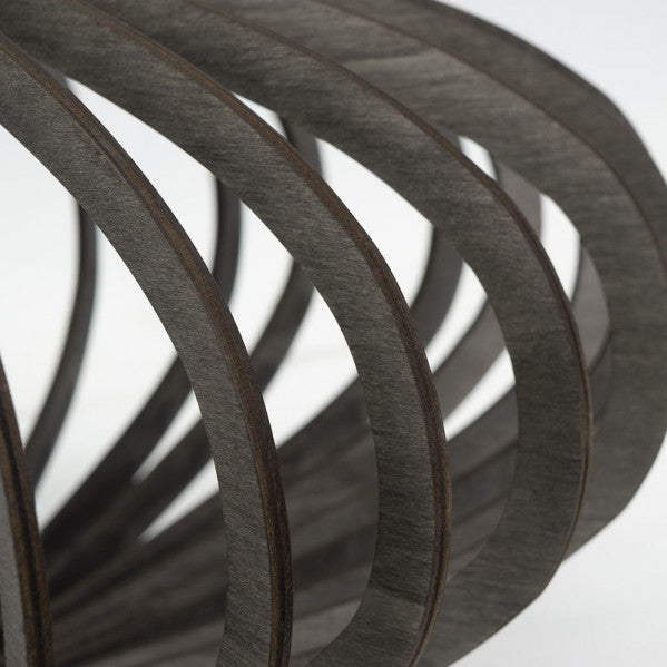 Lámpara colgante Sapelli de madera café 35x35 cm estilo vintage minimalista, iluminación rústica para decoración interior doméstica con casquillo E27 de Abrila.