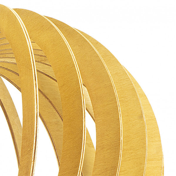 Colgante de lámpara Olmo en madera natural 45x45 cm, diseño minimalista vintage rústico de Abrila para decoración interior mediterránea en hogar, socket E27, referencia 156594515