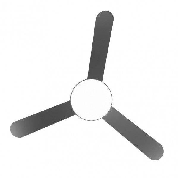 Ventilador de techo UMI DC 24W gris de 132 cm con aspas reversibles, motor DC silencioso, luz LED integrada regulable y función verano-inverno para interiores domésticos Abrila AI2 modelo 158891382