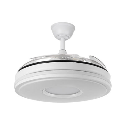 Alt para imagen:

Ventilador de techo Dani Blanco 107cm Abrila 165391401 con aspas retráctiles, luz LED regulable y mando a distancia. Eficiente y ecológico gracias a su motor DC. Ideal para uso doméstico interior.