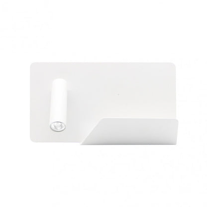 Aplique de pared LED Miguel Angel Izqdo Blanco 3W USB Abrila 17176IZ01, diseño moderno orientable en metal para iluminación interior y decoración de pared