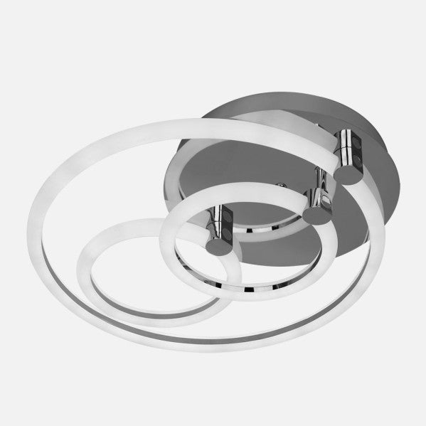 Plafon LED Alya de 68W en acabado cromo regulable con mando a distancia, modelo Abrila 172083020, diseño moderno para iluminación interior de hogar.