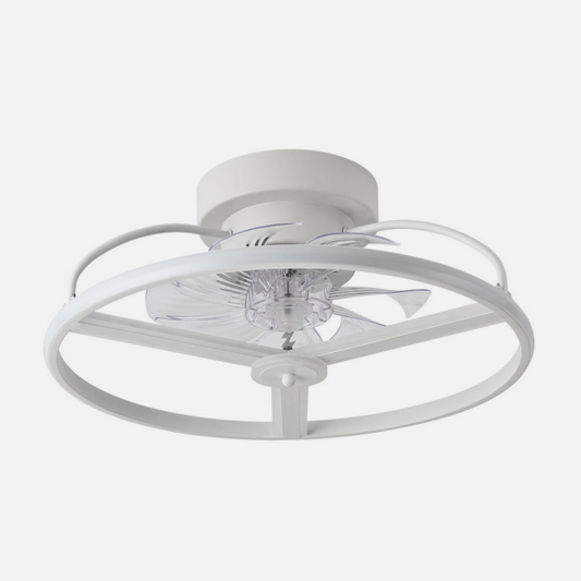 Ventilador de techo LED Bora blanco 60W Abrila con motor DC, 6 velocidades, luz LED integrada regulable y diseño para interiores domésticos, modelo 182791301 AI2.