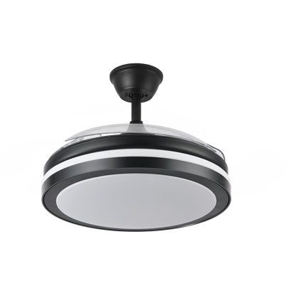 Alt Image Optimizado para SEO:
Ventilador de techo Abria Esparta Plus negro, con aspas retráctiles y motor DC, de 107 cm, ideal para uso doméstico interior, con iluminación led integrada
O Ventilador techo Abria Esparta Plus de 107cm negro para interiores con aspas retráctiles y motor DC, luz led integrada