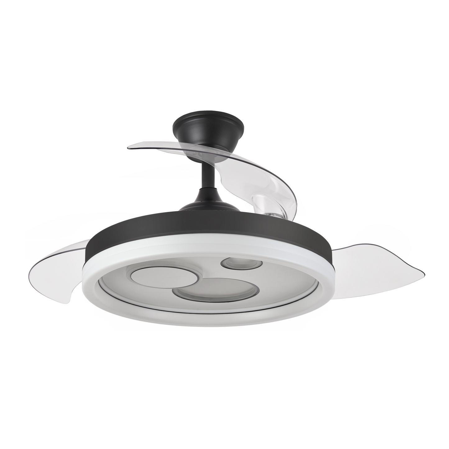 `alt=Ventilador de techo DC Turia 72W negro y blanco de Abrila con motor DC, iluminación LED integrada, aspas retráctiles y control remoto`

Haz click en la imagen para ver más detalles del ventilador de techo DC Turia. Este modelo, disponible en color negro y blanco, es perfecto para uso doméstico interior y cuenta con iluminación LED integrada, aspas retráctiles y un control remoto para facilitar su funcionamiento. Ideal tanto para verano como para invierno, con temporizador incluida.