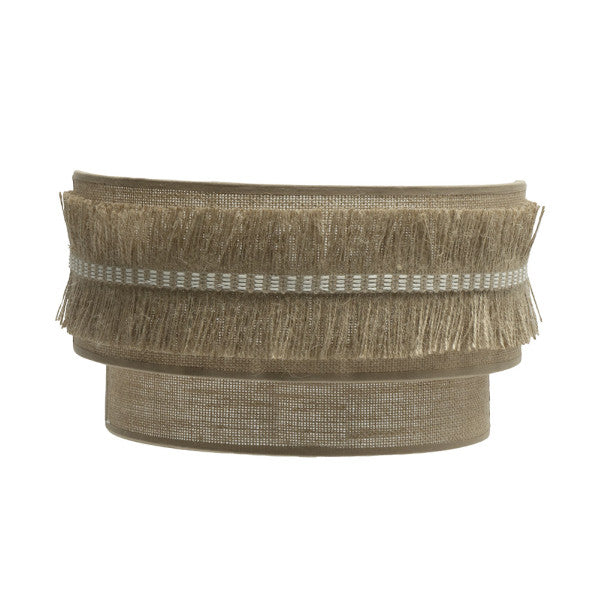 Aplique de pared Kala Saco 17x30x15 cm Abrila 186761009, lámpara rústica vintage de metal y textil con luz difusa para decoración interior