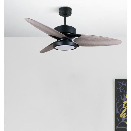 ```html
<img src=URL_DE_TU_IMAGEN.jpg alt=Ventilador de techo DC Cross 30W Negro Abrila, model 187391309, reversible para verano e invierno con LED integrado y mando a distancia>
```