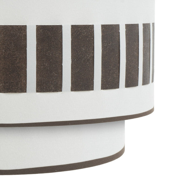 Aplique de pared Ivanna de Abrila, modelo 1xE27 en blanco y óxido, diseño rústico vintage moderno 17x30x15 cm, ideal para decoración interior doméstica en metal y textil.