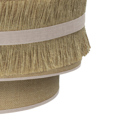 Aplique de pared Natalia Saco-Beis 17x30x15 cm Abrila, lámpara textil rústica vintage con bombilla E27, ideal para decoración interior doméstica en estilo AI2.