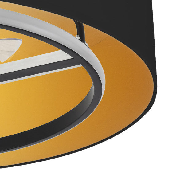 Ventilador de techo Anuska Negro Oro con LED integrado, motor DC y mando a distancia de Abrila, ideal para interiores domésticos. 

```alt=Ventilador de techo Anuska Negro Oro 60W, con iluminación LED regulable, mando a distancia y motor DC, perfecto para interiores domésticos. Marca Abrila, modelo 188691709.```