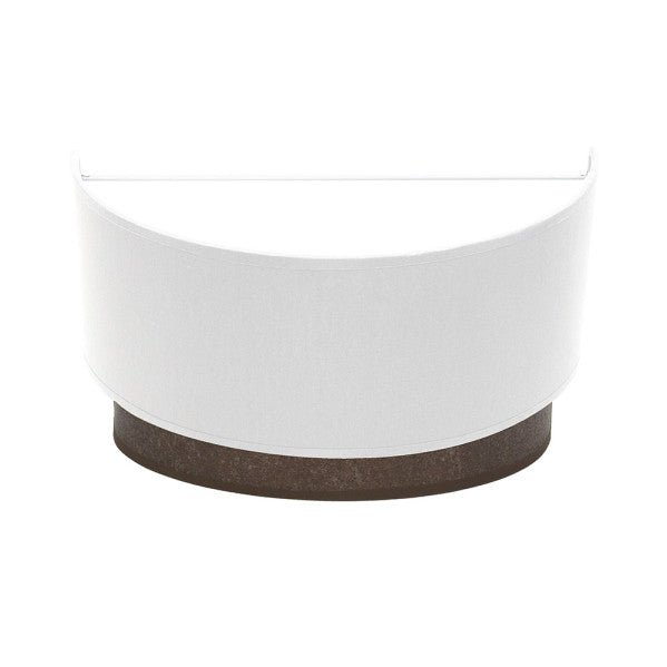 Aplique de pared Tatiana de Abrila en acabado blanco y óxido, modelo moderno 1xE27 con dimensiones 17x30x15 cm, ideal para iluminación interior doméstica en metal y textil, referencia 189161017.