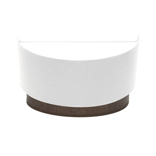 Aplique de pared Tatiana de Abrila en acabado blanco y óxido, modelo moderno 1xE27 con dimensiones 17x30x15 cm, ideal para iluminación interior doméstica en metal y textil, referencia 189161017.