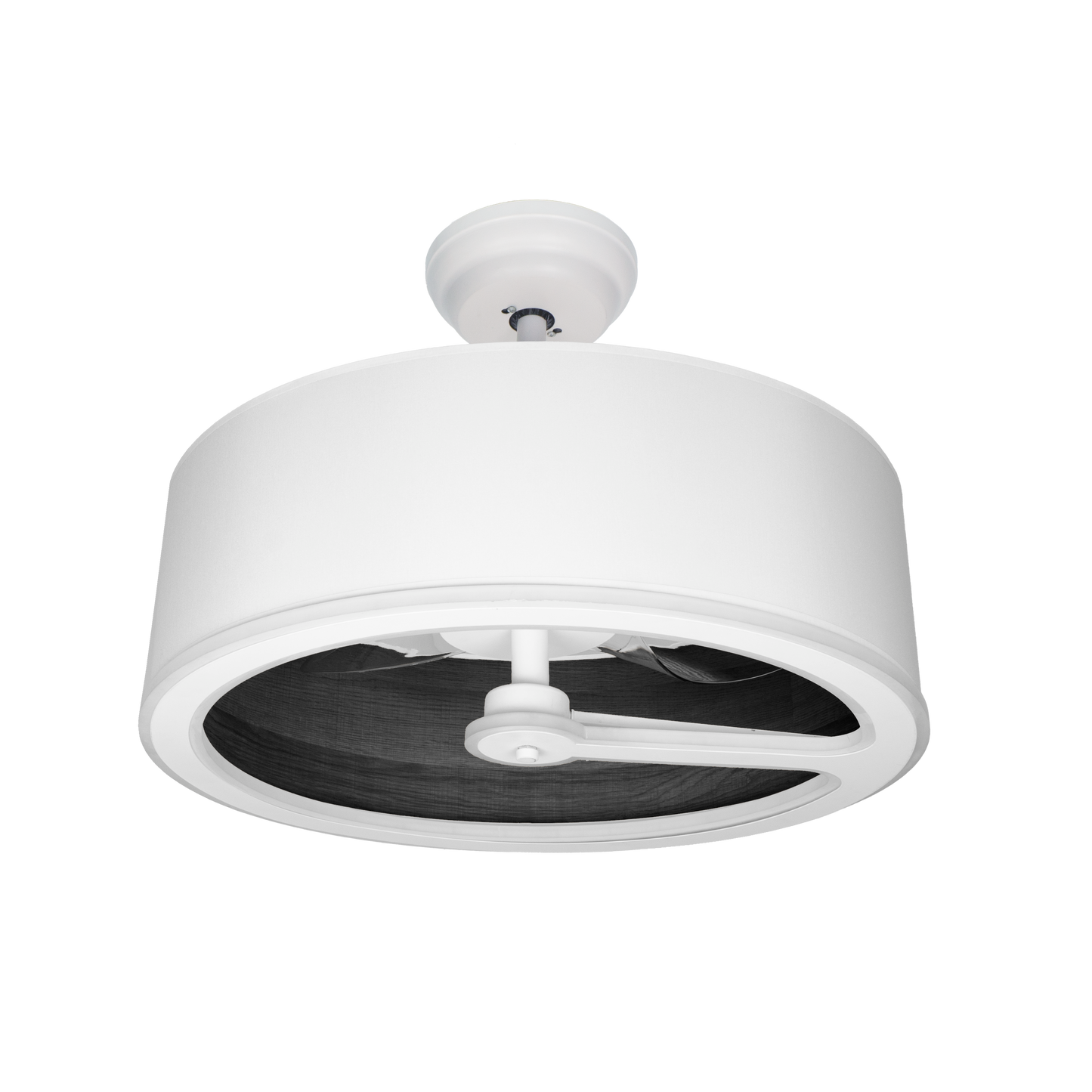 `alt=Ventilador de Techo Tatiana 3 Aspas LED, Blaco/Madera Negra, Abrila 189191309, Motor DC, Temporizador e Iluminación Regulable`