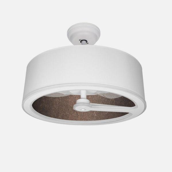 Ventilador techo Tatiana en acabado blanco/óxido de AI2, diseño moderno y elegante para interiores domésticos. Con motor DC y ligeros materiales como metal, textil y policarbonato, ofrece movilidad eficiente. Incluye iluminación LED integrada y mando remoto para un control total desde cualquier parte de la habitación. Modelo 189191317 de Abrila, perfecto para asegurar un ambiente fresco y cómodo.