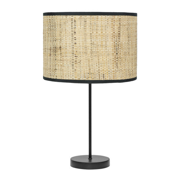 Lámpara sobremesa alta Natasha Cañizo de Abrila en acabado negro rústico, diseño moderno para decoración interior y hogar contemporáneo con iluminación cálida y luz difusa, modelo 189971109.