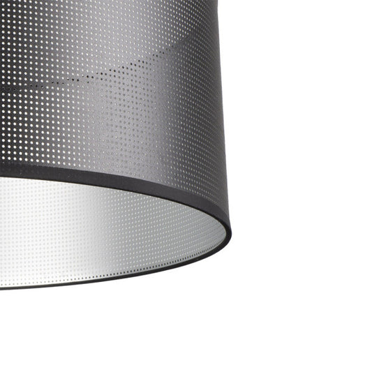 Colgante Anastasia en negro y plata de 30x30 cm, lámpara de iluminación industrial moderna de Abrila para decoración interior doméstica, estilo AI2, modelo 190193009