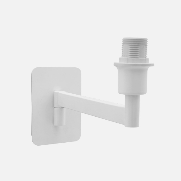 Armazón de aplique abatible con pivote blanco Abrila 193361001, en metal orientable para iluminación interior doméstica