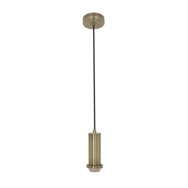 Armazón colgante Minue de cuero regulable Abrila 19379PA14, lámpara E27 metal para decoración e iluminación interior doméstica