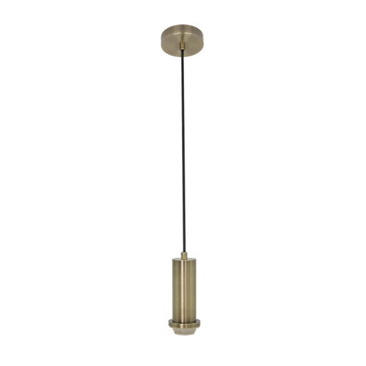 Armazón colgante Minue de cuero regulable Abrila 19379PA14, lámpara E27 metal para decoración e iluminación interior doméstica