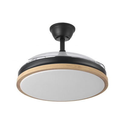 Descripción alt en español optimizada para SEO:

Ventilador de techo Evros de 72W en color Negro/Haya, modelo 197091388 de la marca Abrila. Diseñado para interiores domésticos, cuenta con aspas retráctiles y un motor DC eficiente. Incluye iluminación LED ajustable e integrada, ideal para todo el año, verano e invierno. Perfecto para una ventilación y alumbrado versátil y moderno.