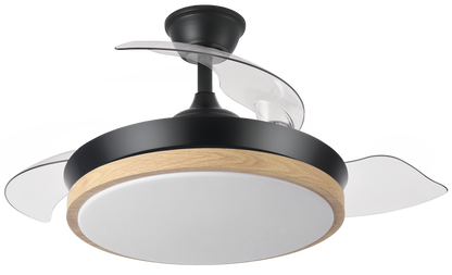 Optimiza imagen con este texto alternativo:

Ventilador de techo DC Evros Negro/Haya con LED integrado de Abrila, modelo 197099088. Diseñado para uso interior doméstico, cuenta con aspiras retráctiles, mando a distancia y temporizador para mayor comodidad. Motor DC de 72W para un funcionamiento eficiente.

Espero que te sea de ayuda!