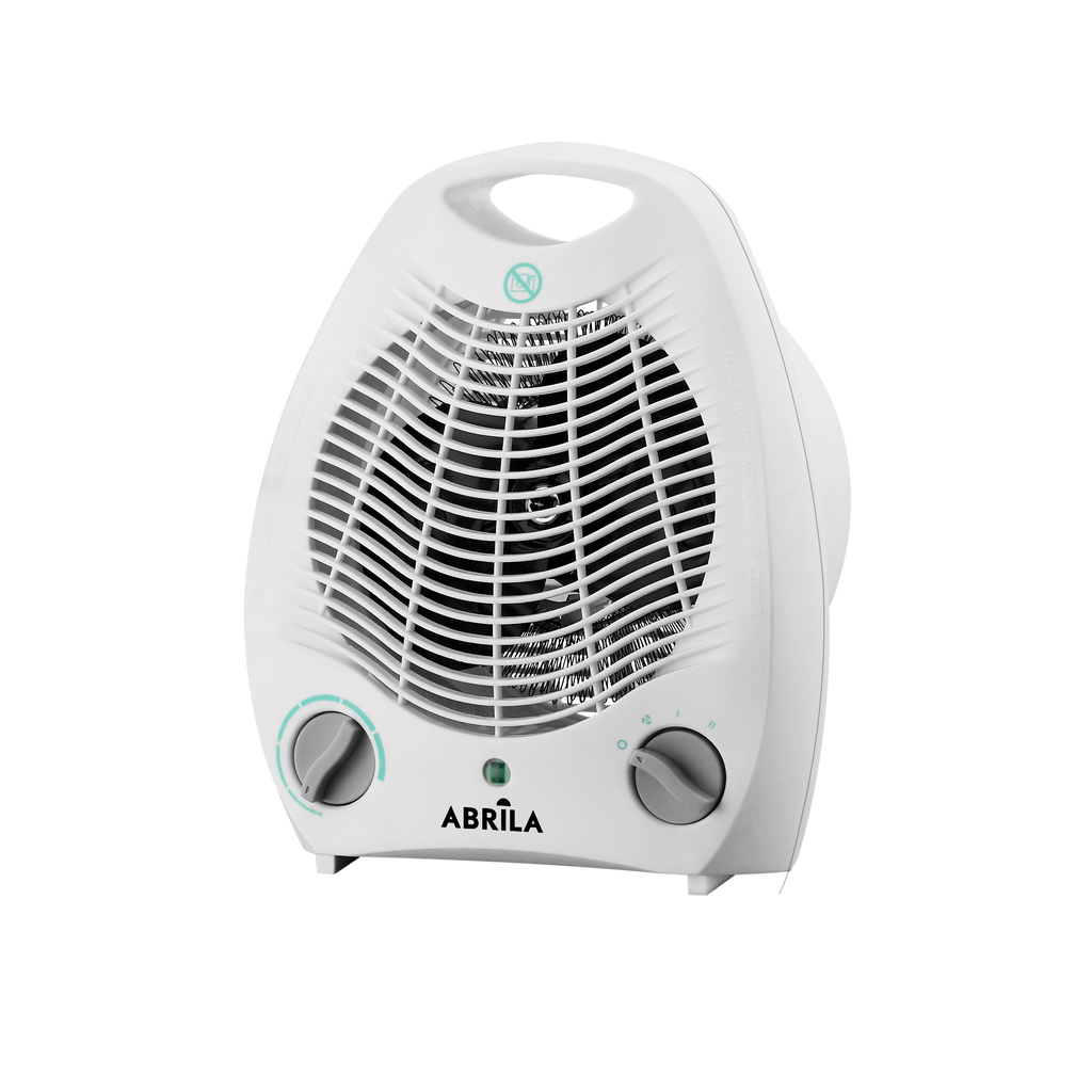 Termoventilador Candil 2000W blanco de Abrila modelo 197912001, calefactor portátil doméstico con termostato regulable, fabricado en policarbonato resistente para calefacción interior AI2 de Yuste