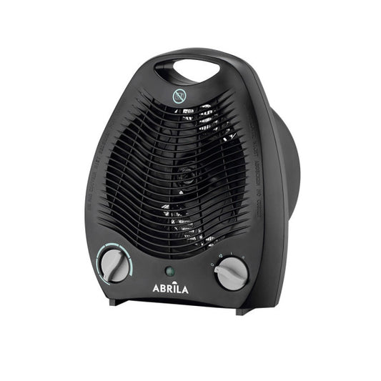 Termoventilador Candil 2000W negro portátil de Abrila con calefacción eléctrica para uso doméstico interior, fabricado en policarbonato resistente modelo 197912009.