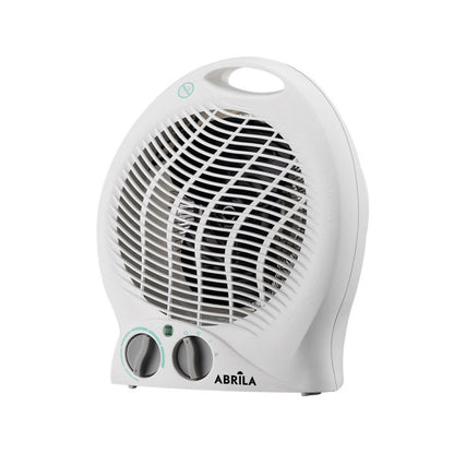Termoventilador Candil 2000W blanco de Abrila modelo AI2, calefactor eléctrico portátil para calefacción doméstica interior fabricado en policarbonato resistente, ideal para uso hogareño con diseño compacto y eficiente.