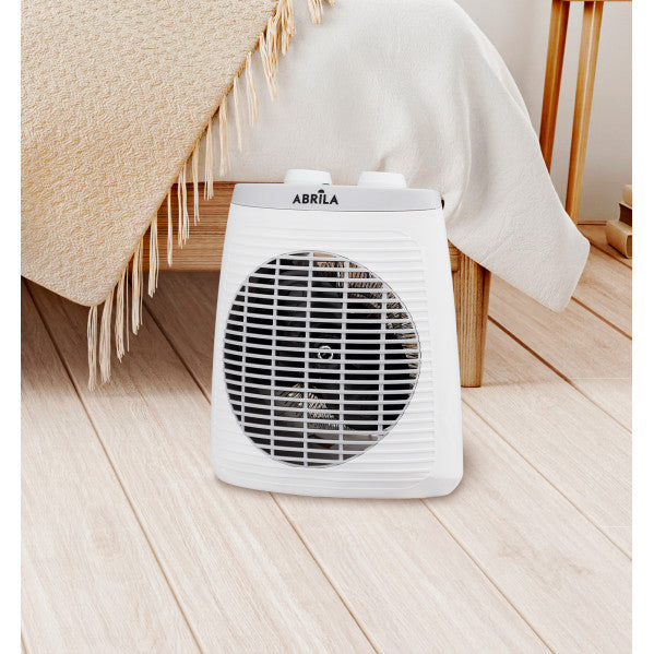 Termoventilador Candil 2000W blanco de Abrila, modelo AI2 197942001, calefacción portátil doméstica de interior en policarbonato