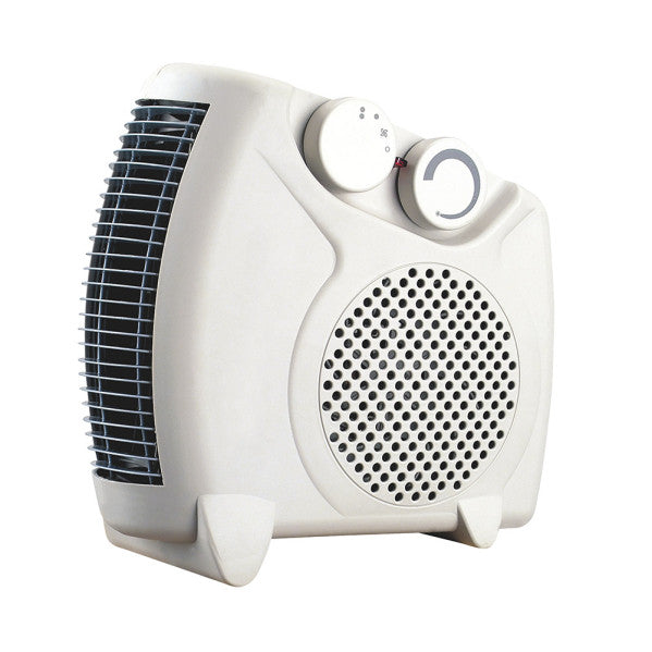 Termoventilador Elec Grato 2000W blanco de Abrila, calefacción doméstica para interior con termostato regulable, fabricado en policarbonato resistente modelo 198212001