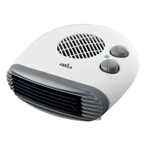 Termoventilador Elec. Toril 2000W Blanco de Abrila, modelo AI2 portátil horizontal de policarbonato para calefacción doméstica interior