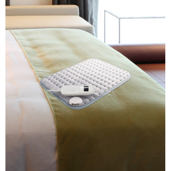 Almohadilla eléctrica Moraleja de vellón gris 100W de Abrila, con calefacción textil lavable para uso doméstico y térmico interior, modelo AI2 199710928