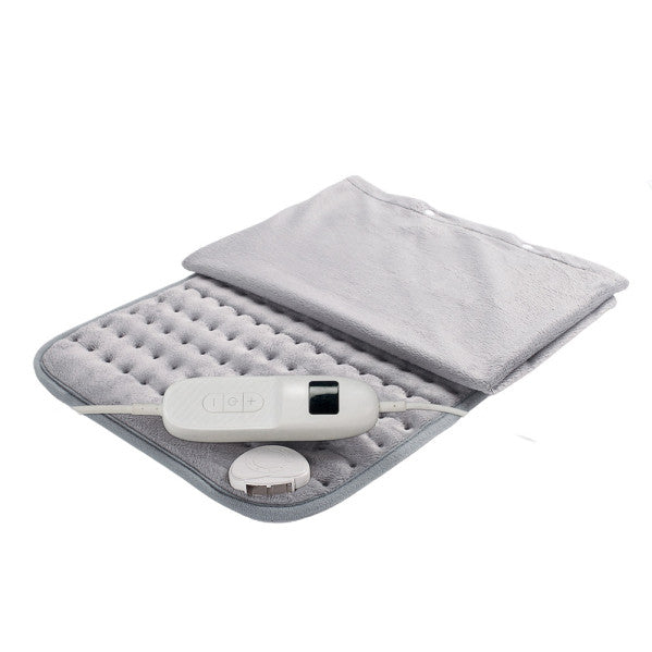 Almohadilla eléctrica Vellón Gris 100W 40x30cm Abrila modelo AI2 para calefacción textil doméstica, interior lavable en poliéster gris suave