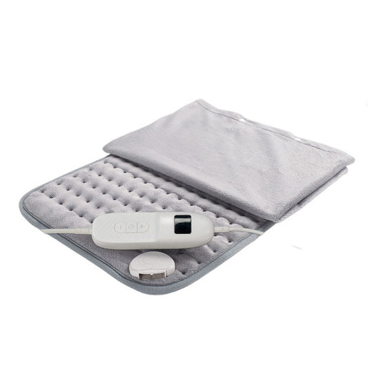 Almohadilla eléctrica Vellón Gris 100W 40x30cm Abrila modelo AI2 para calefacción textil doméstica, interior lavable en poliéster gris suave