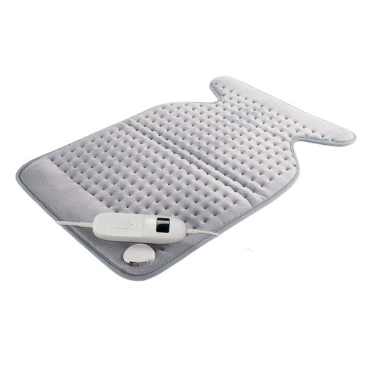 Almohadilla eléctrica Otero Vellón Gris 100W de Abrila para terapia térmica y calefacción textil en interiores domésticos, con ahorro de energía, material de poliéster gris suave y diseño ai2 seguro.