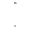 Accesorio colgante Puja 1xE27 en níquel de Abrila (201191C03), diseño moderno de metal para iluminación interior y decoración doméstica con casquillo E27.