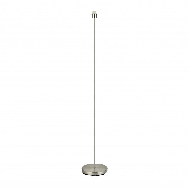 Armazón de pie para salón en níquel con cara, modelo Abrila de 148 cm, iluminación E27 en metal para decoración de interiores domésticos, referencia 201341003.