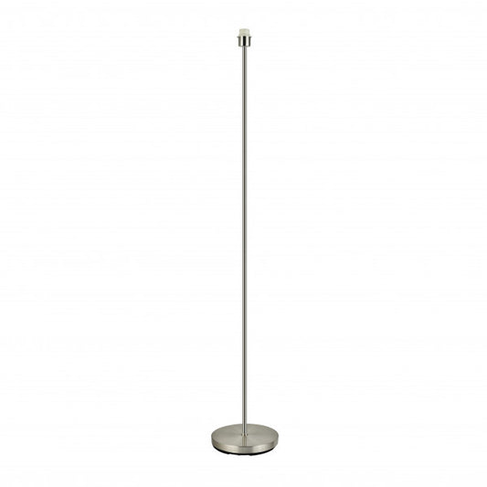 Armazón de pie para salón en níquel con cara, modelo Abrila de 148 cm, iluminación E27 en metal para decoración de interiores domésticos, referencia 201341003.