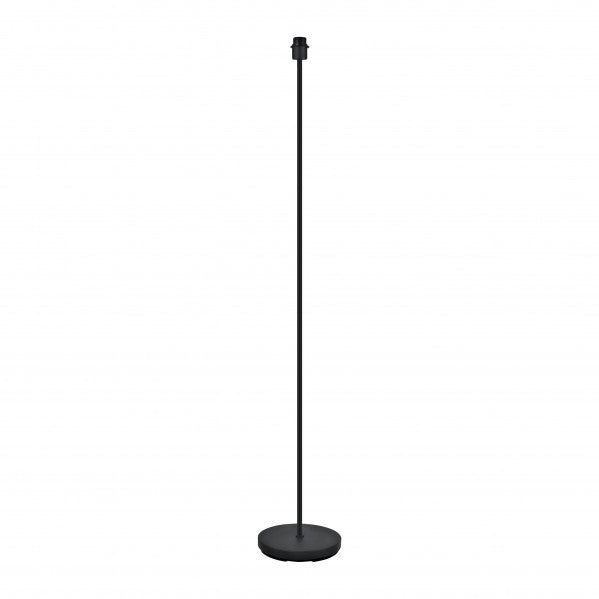 Pie de salón Cara en negro de Abrila, modelo 201341009 con 1 casquillo E27 para bombilla LED, lámpara de pie moderna en metal para iluminación de salón interior y decoración doméstica, accesorio de iluminación estilo industrial.