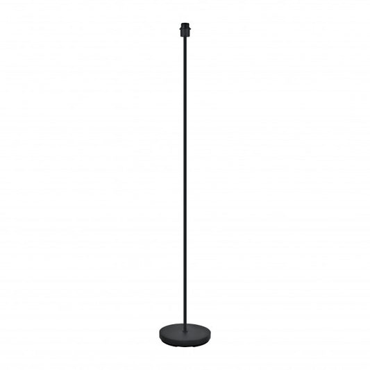 Pie de salón Cara en negro de Abrila, modelo 201341009 con 1 casquillo E27 para bombilla LED, lámpara de pie moderna en metal para iluminación de salón interior y decoración doméstica, accesorio de iluminación estilo industrial.