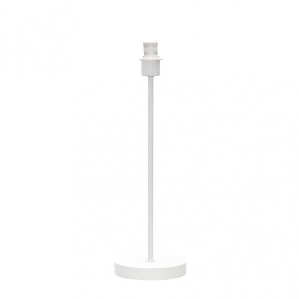 Armazón sobremesa alto de metal blanco Abrila modelo 20137S101, diseño elegante con cara blanca para bombilla E27, dimensiones 47x13x13 cm, ideal para accesorios de iluminación interior y decoración doméstica.